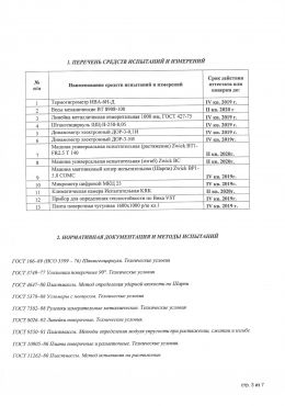 Протокол испытаний